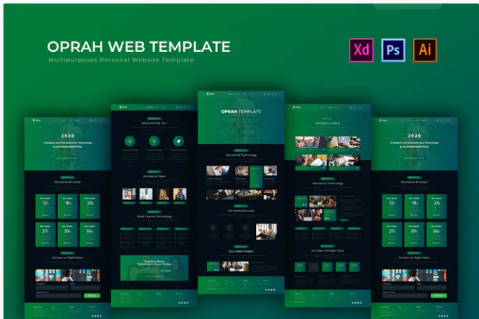 Oprah | PSD Web Template