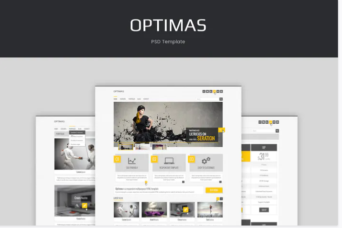 Optimas - PSD Template