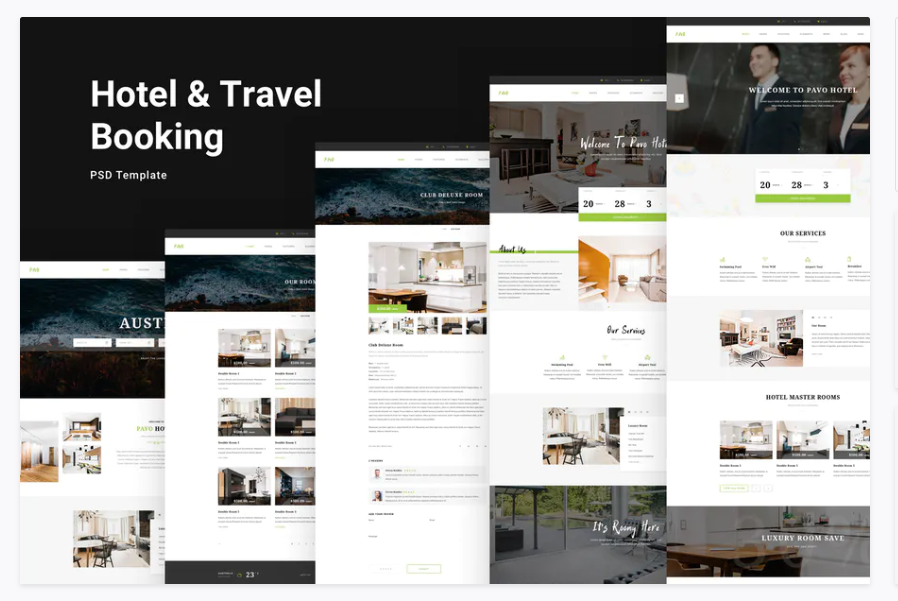 Pavo - Hotel PSD Template