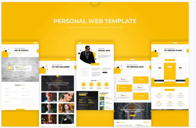 Personal | PSD Web Template