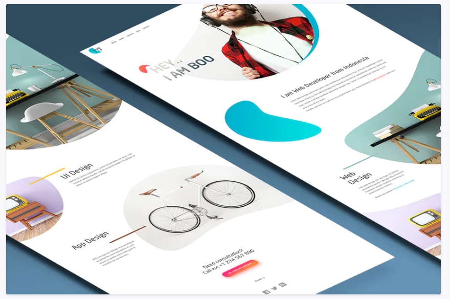 Personal Website CV Resume Template