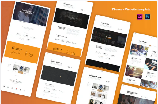 Phanes - Creative agency Website Templates