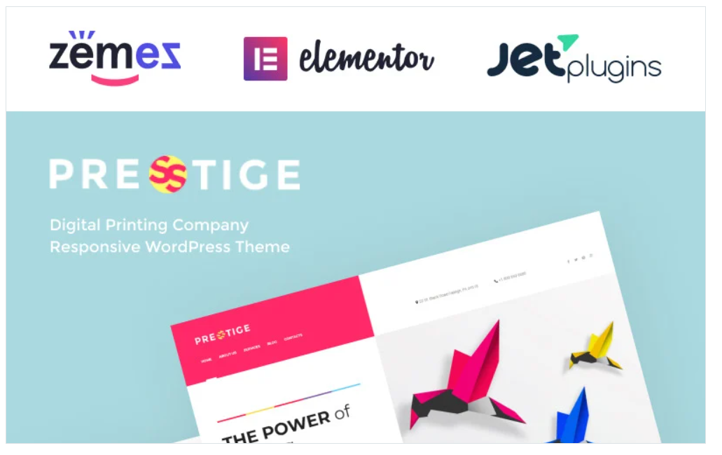 Presstige - Digital Printing Company Responsive WordPress Theme