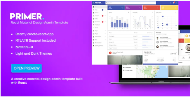 Primer - React Material Design Admin Template