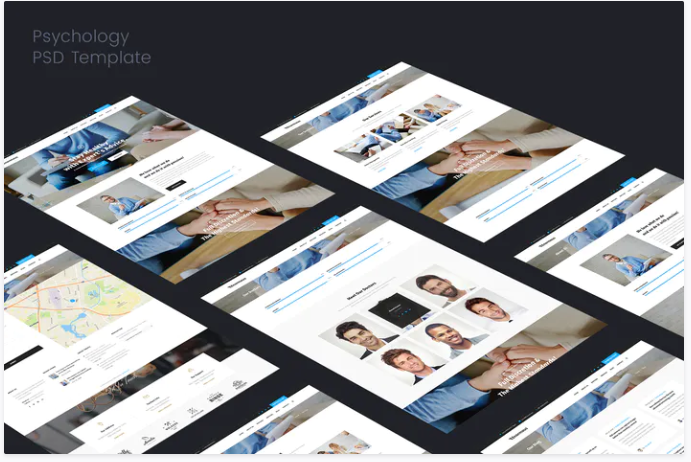 Psychology & psychiatrist PSD Template