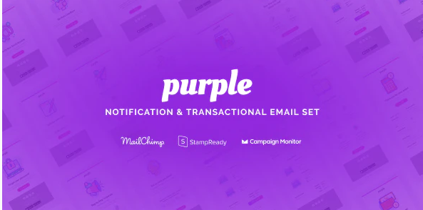 Purple - Notification & Transactional Email Templates