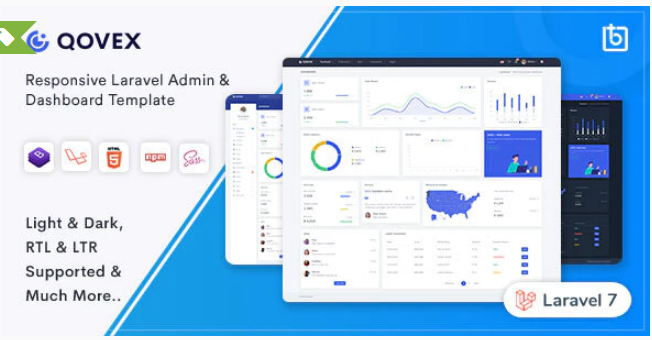 Qovex - Laravel Admin & Dashboard Template