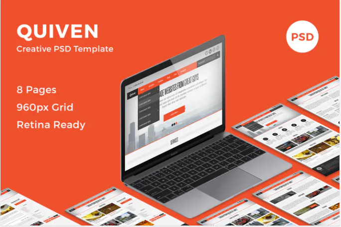 Quiven - Creative PSD Template