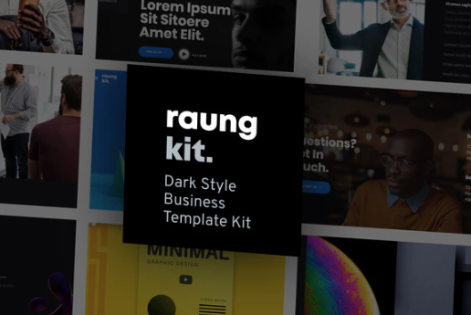 Raung - Dark Style Business Template Kit