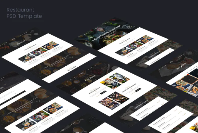 Restaurant PSD Template