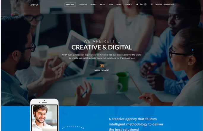 Rettic - Multipurpose PSD Template