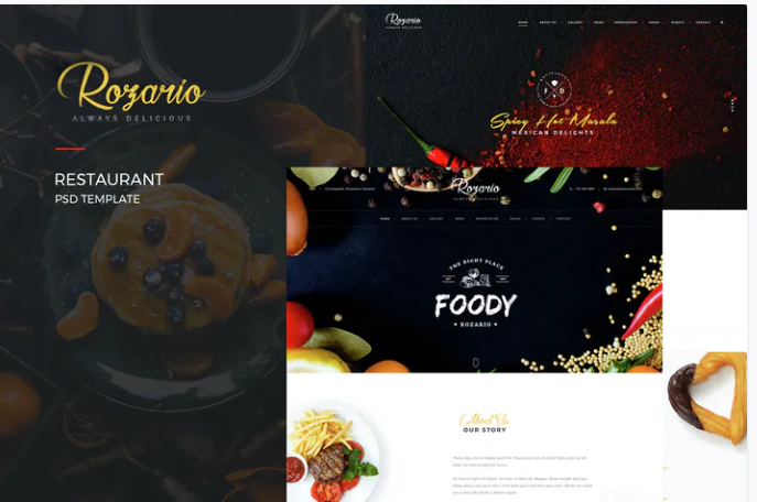 Rozario - Restaurant PSD Template