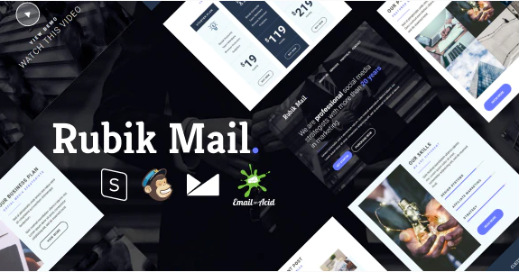 Rubik - Responsive Email Template with MailChimp Editor, StampReady & Online Builder