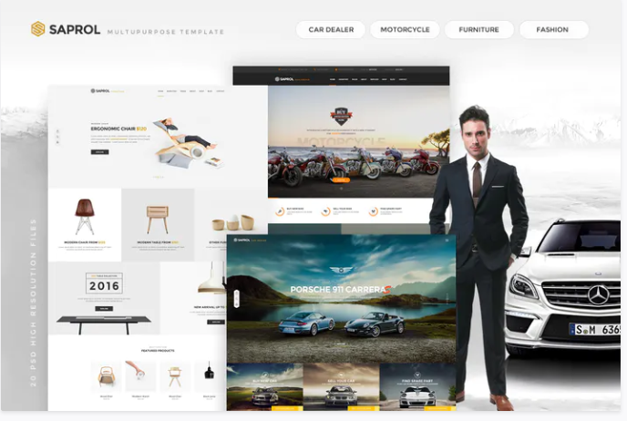 Saprol - Multipurpose PSD Template