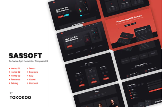 Sassoft | AppKit Elementor Template Kit