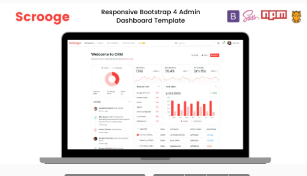Shamcey Metro Style Bootstrap 4 Admin Template