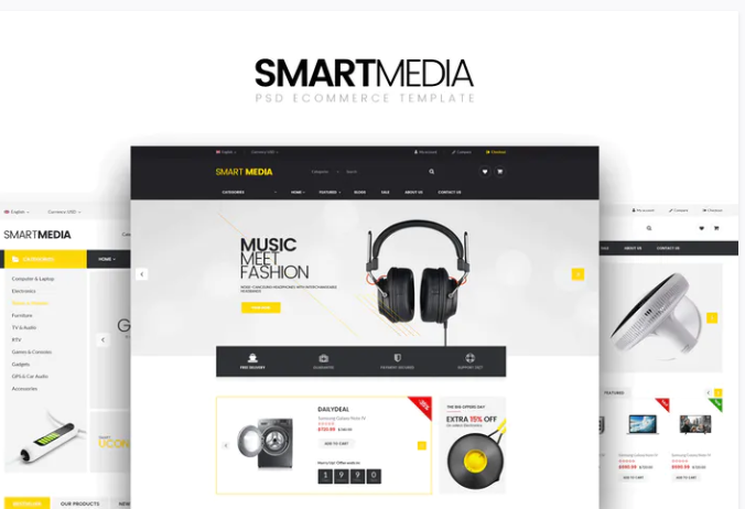 Smart Media - PSD Ecommerce Template
