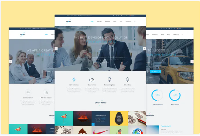 Snaps - Creative PSD Template