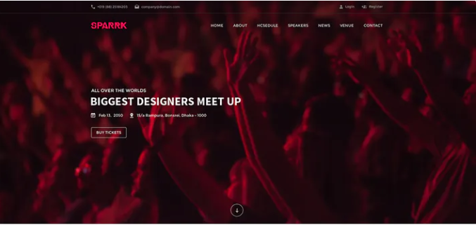 Sparrk - Event PSD Template