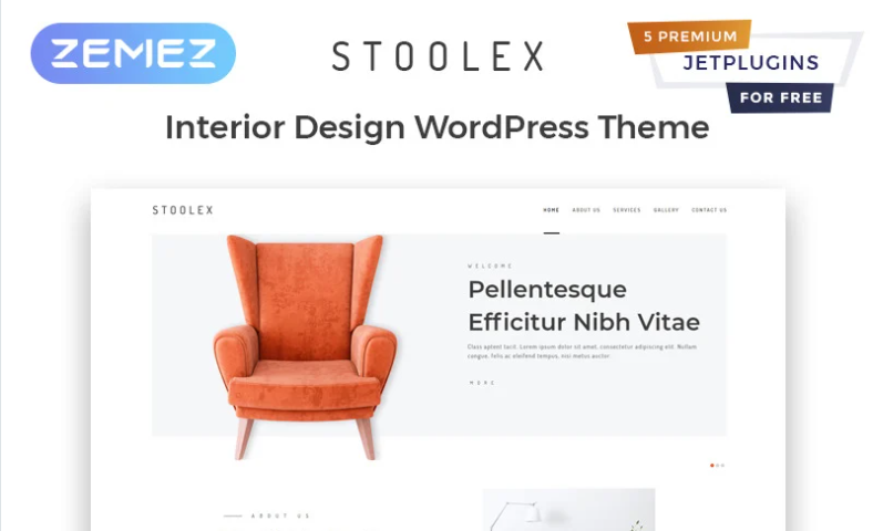 Stoolex - Interior Design Multipurpose Minimal Elementor WordPress Theme