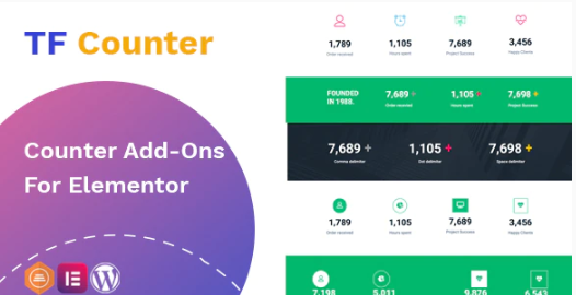 TfCounter - Counter widget For Elementor