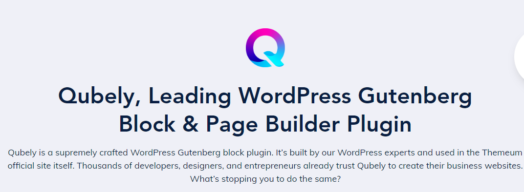 Themeum Qubely Pro