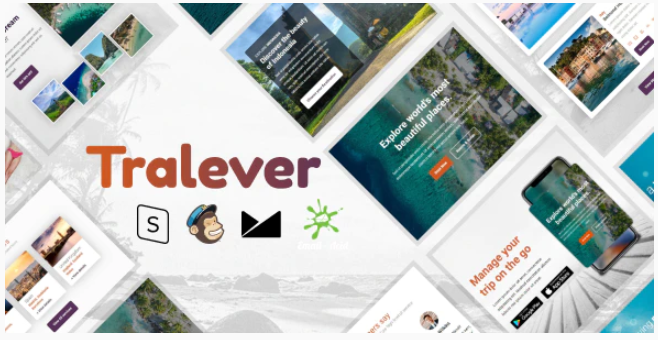 Tralever - Responsive Email Template with MailChimp Editor, StampReady & Online Builder