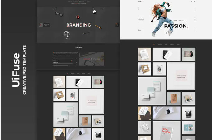 UiFuse - Creative PSD Template