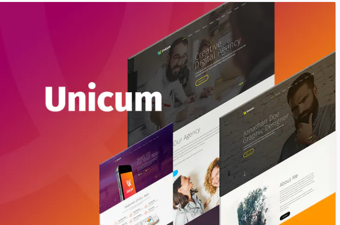 Unicum PSD Template
