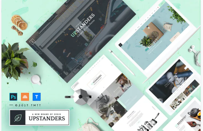 UpStanders Cafe | Coffee Shop PSD Template