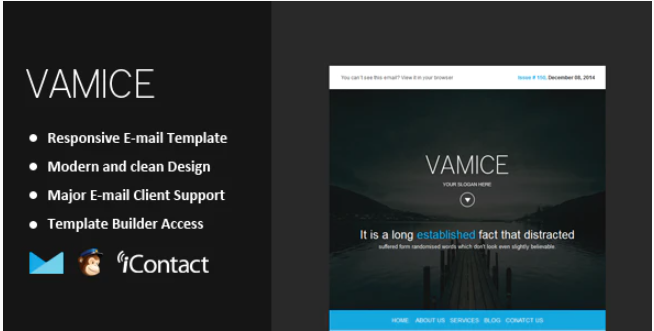 Vamice - Responsive Email + Themebuilder Access