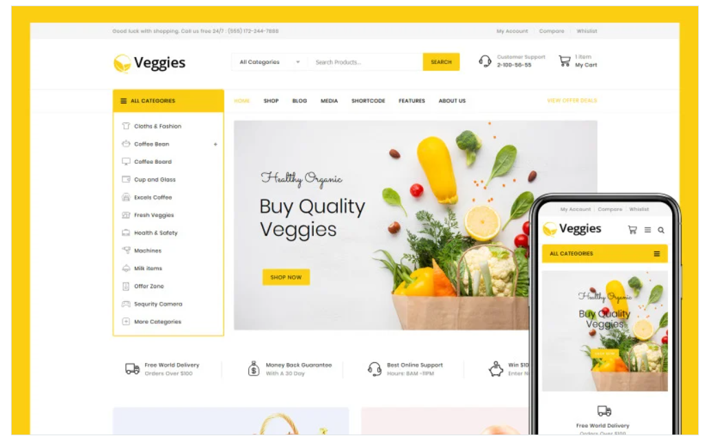 Veggies - Multipurpose WooCommerce Theme