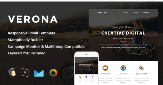 Verona - Responsive Email + StampReady Builder