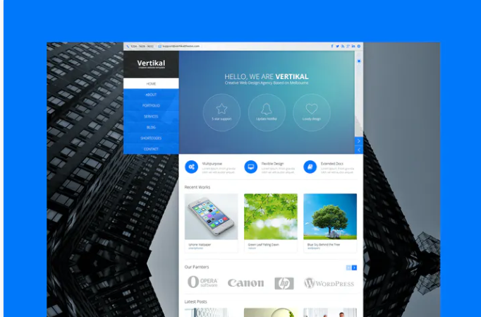 Vertikal - Creative PSD Template