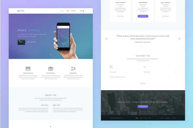 Viano — Portfolio PSD Template
