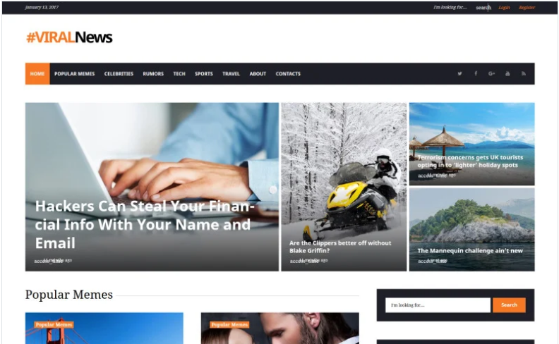 Viral News Portal & Magazine WordPress Theme