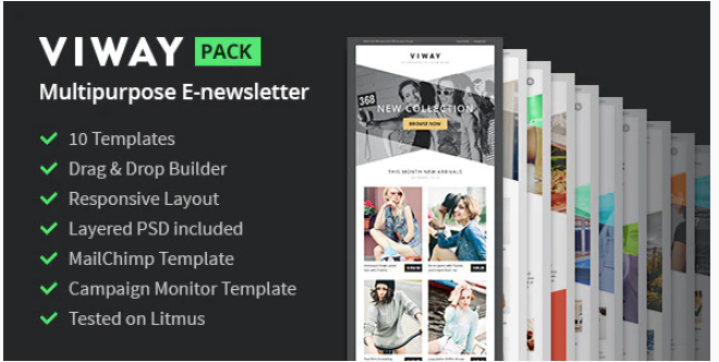 Viway Multipurpose Email Pack + Builder Access