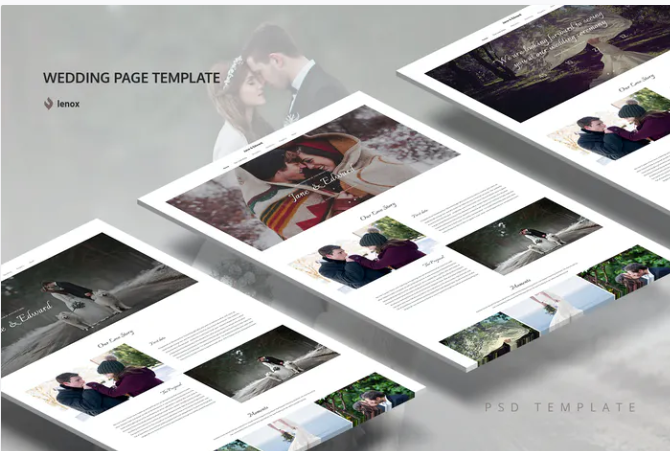 Wedding PSD Template