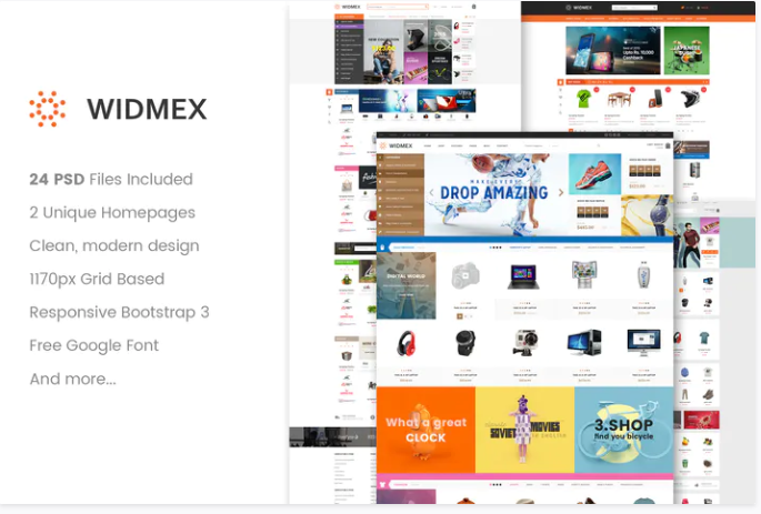 WidMex - Multipurpose eCommerce PSD Template