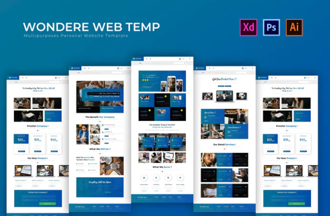 Wondere | PSD Web Template