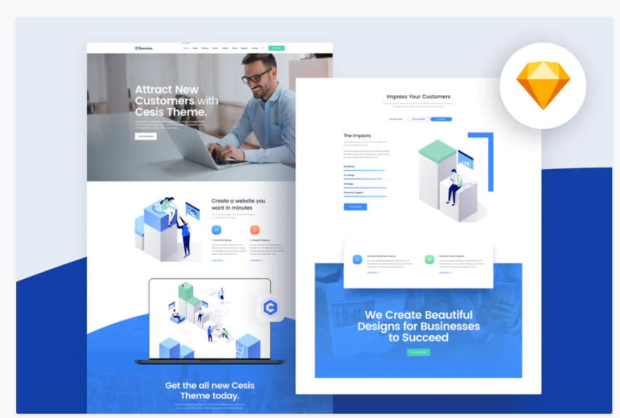 Yosemite - Business Sketch App Website Template