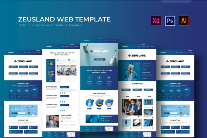 Zeusland | PSD Web Template