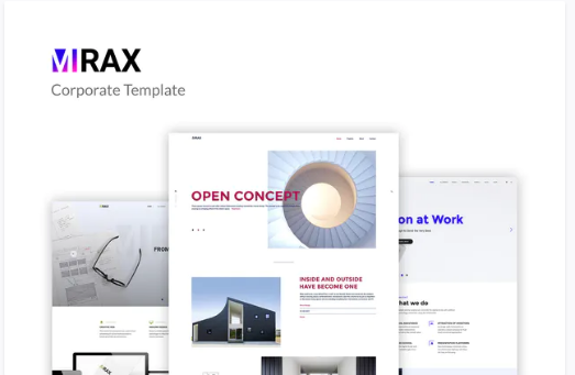 Mirax - Corporate PSD Template