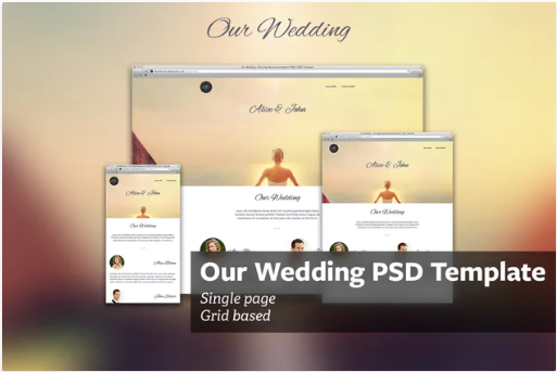 Our Wedding - PSD Template