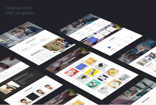 Finance Firms PSD Template