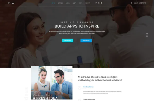 CITRA - Business PSD Template