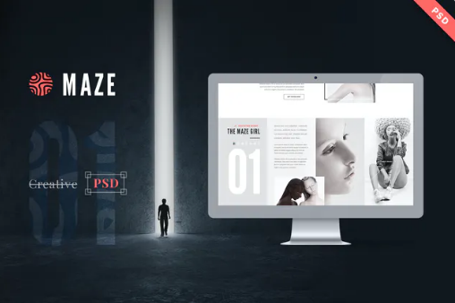 Maze | Creative Agency PSD Template