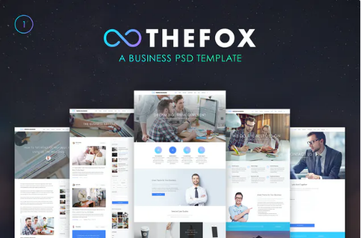 TheFox Business PSD Template