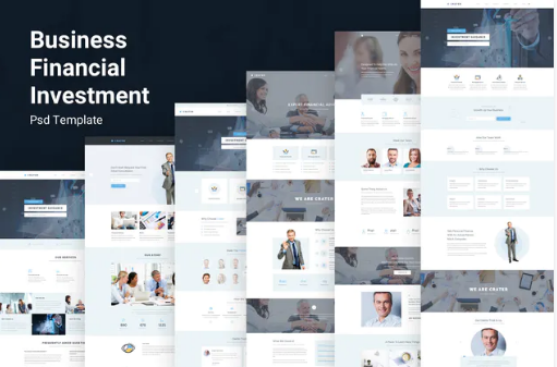 Crater - Business & Financial PSD Template