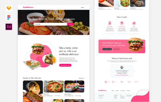 Food Delivery Website Template